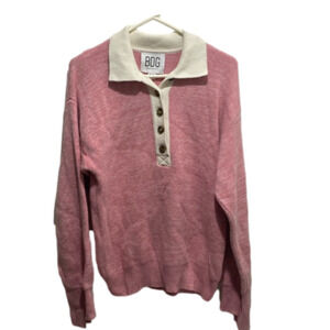 BDG Pink Urban Outfitters Sweater Half Button XS